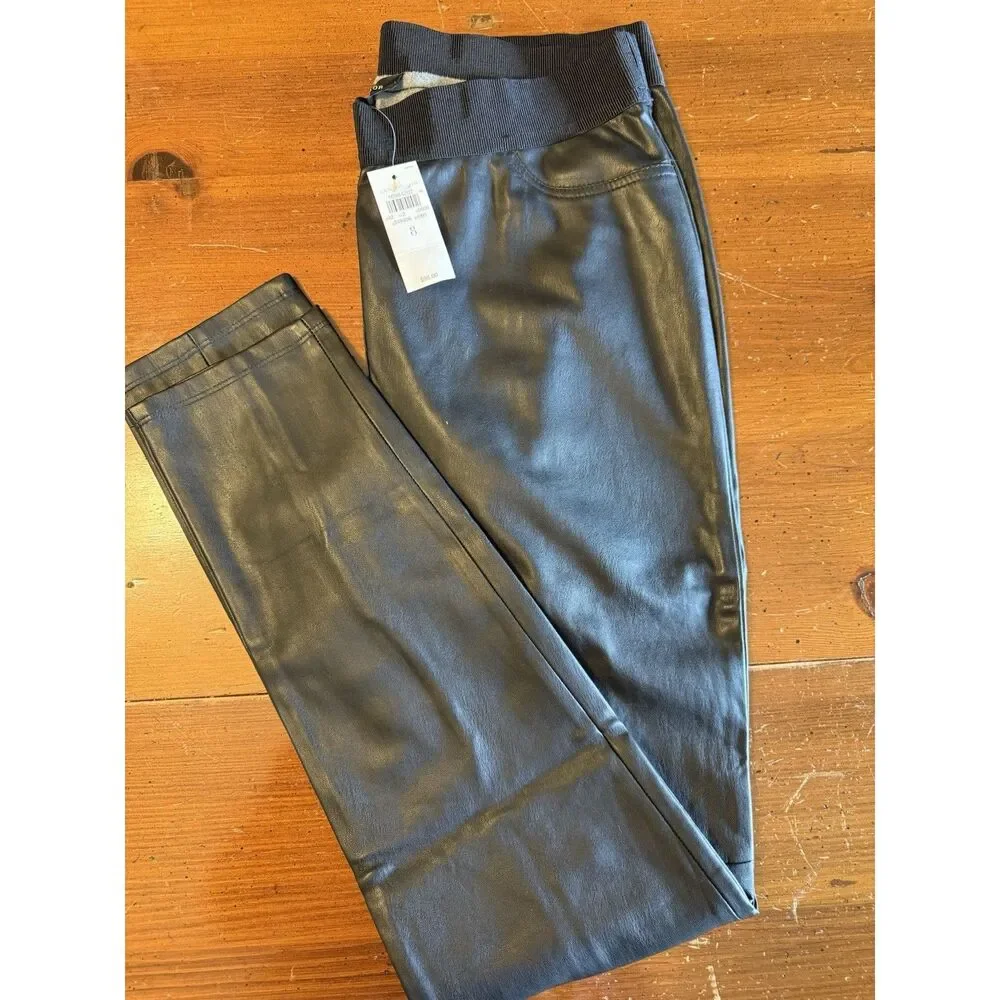 Ann Taylor | Faux Leather Leggings | Black | Size 8 | NWT